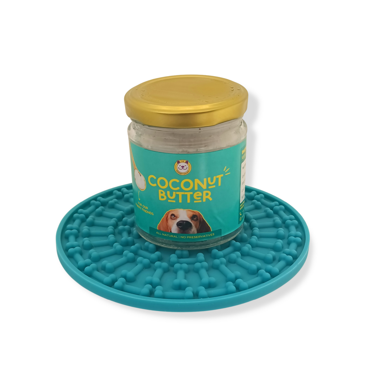 TDB's Homemade 100% Coconut Butter w/ Licky Mat