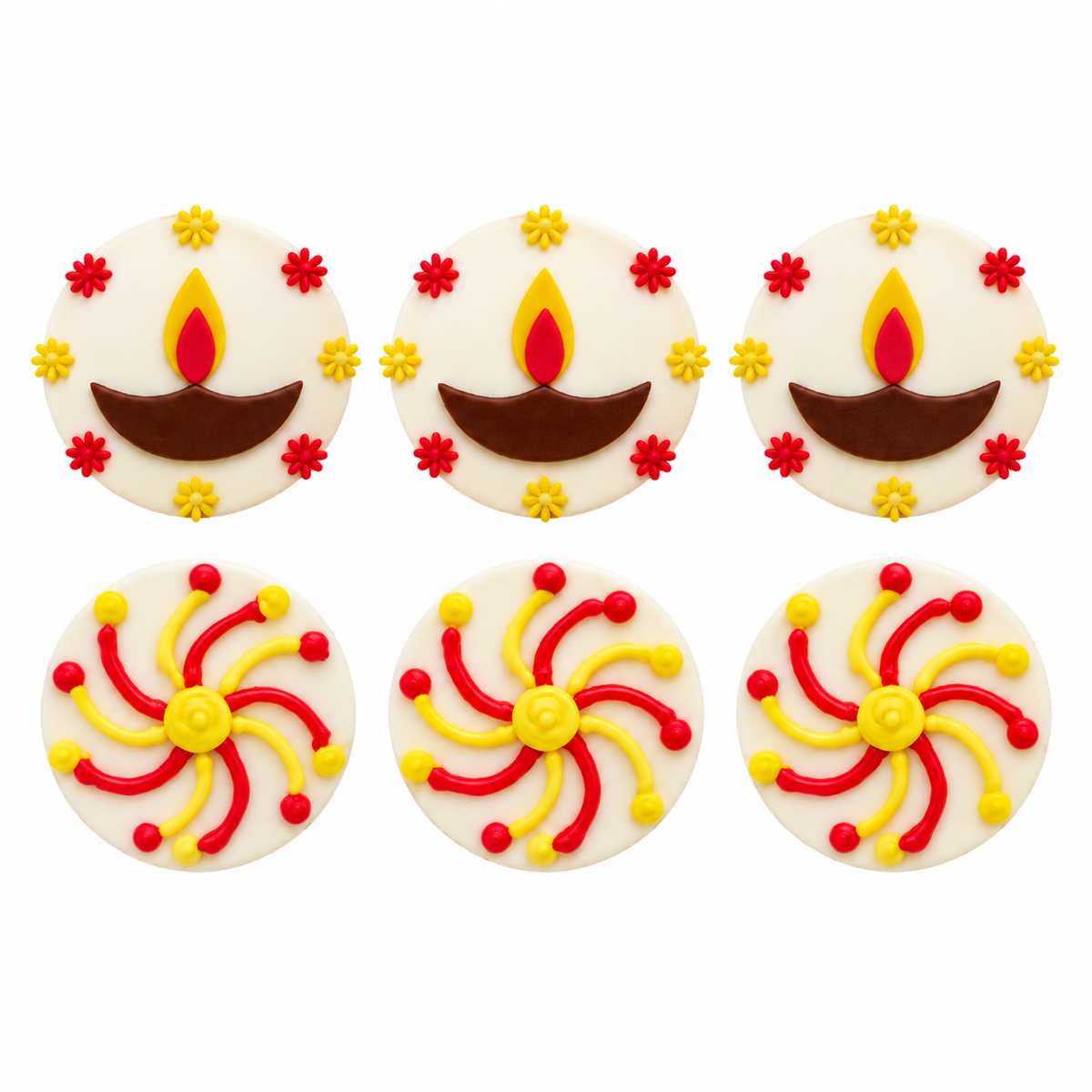 Diya & Rangoli Pupcakes