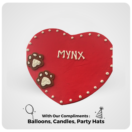 Fur Ever Love Dog Cake