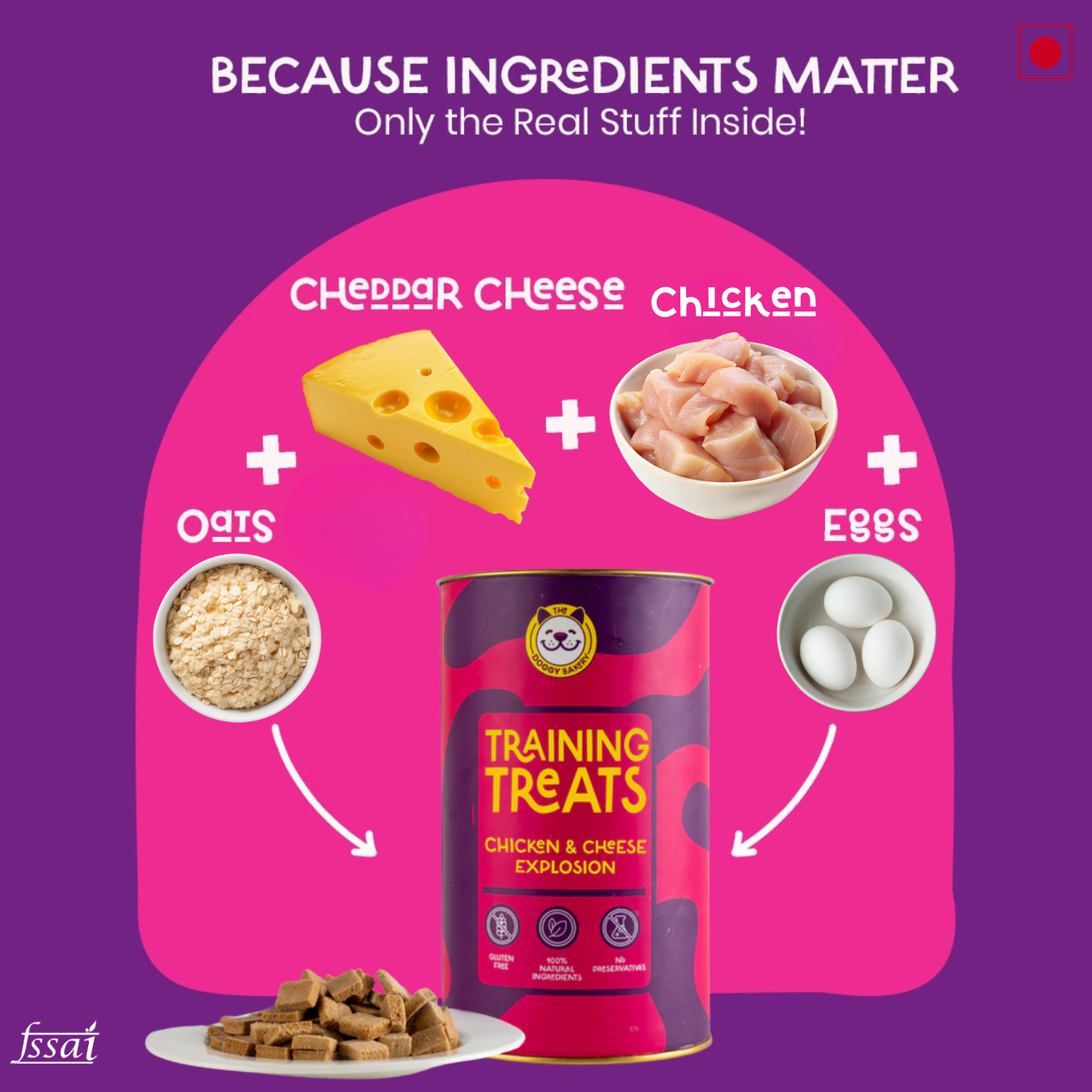 Training Treats- Chicken and Cheese Explosion