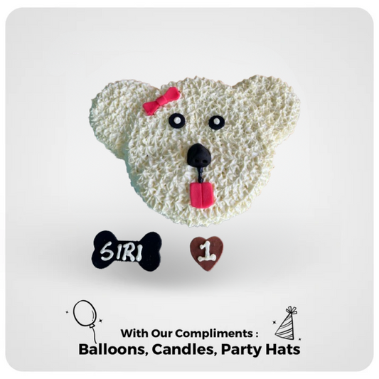 Frosty Toy Poodle Cake