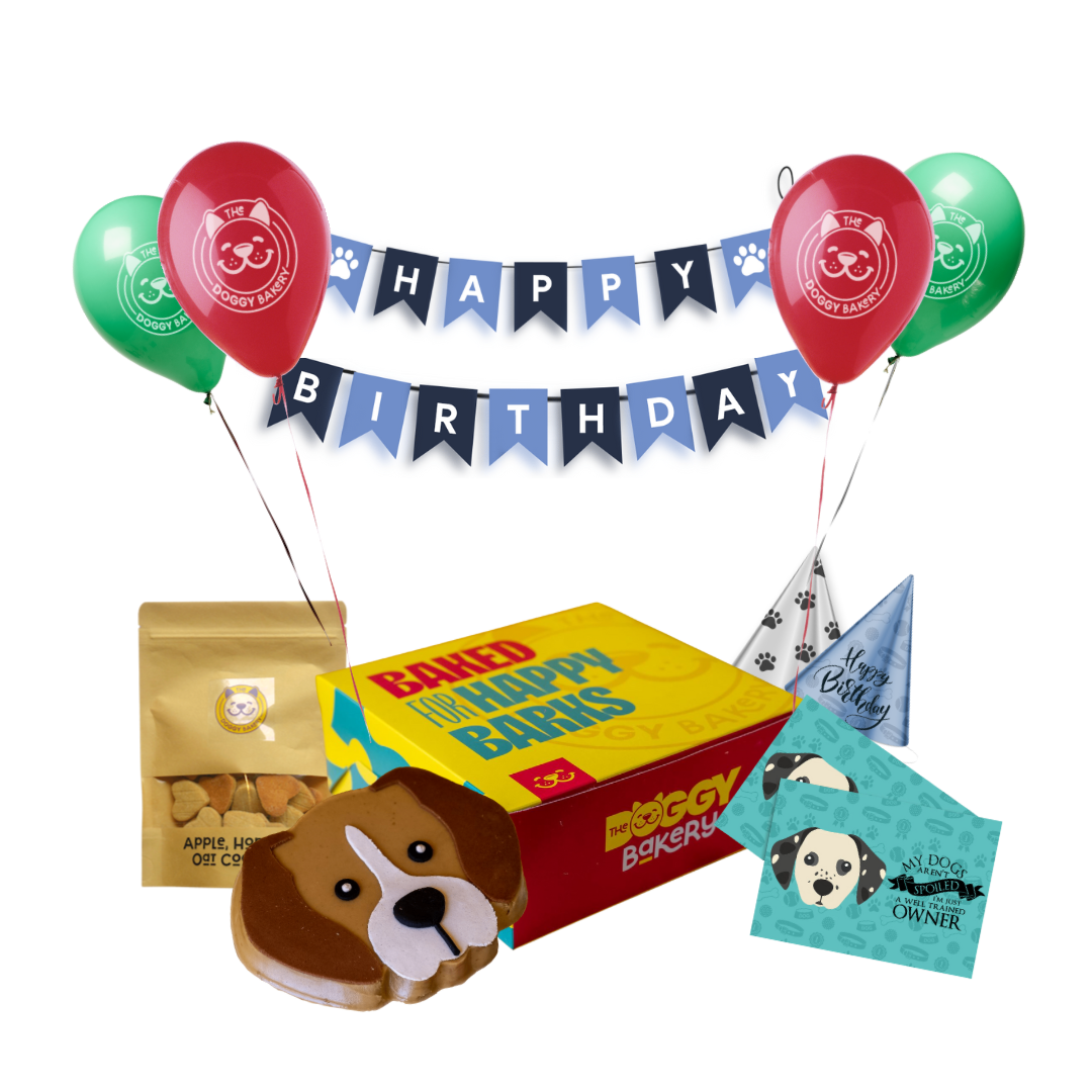 Custom Breed Birthday Cake Hamper w/ Feeding Mat