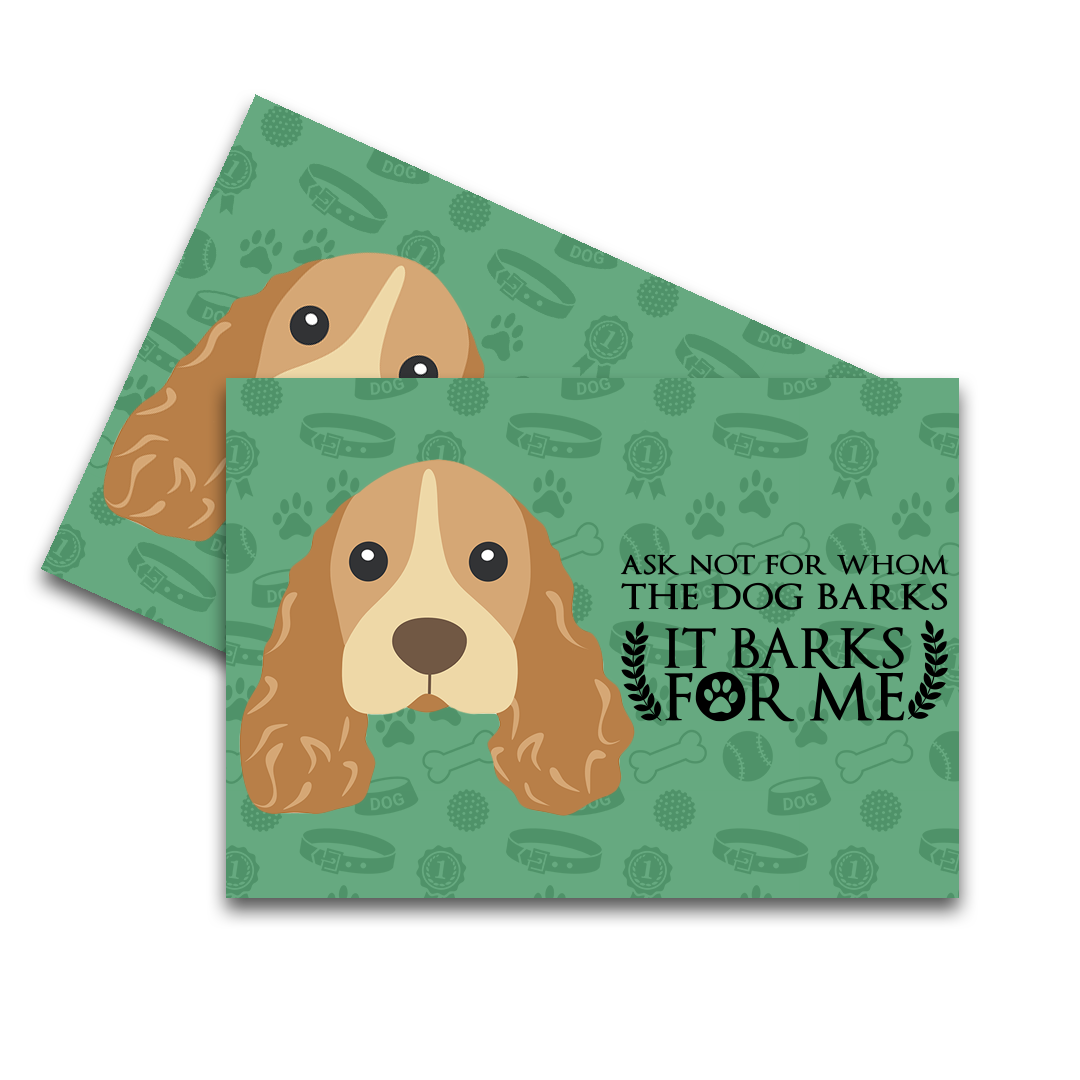 Cocker Spaniel Feeding Mat