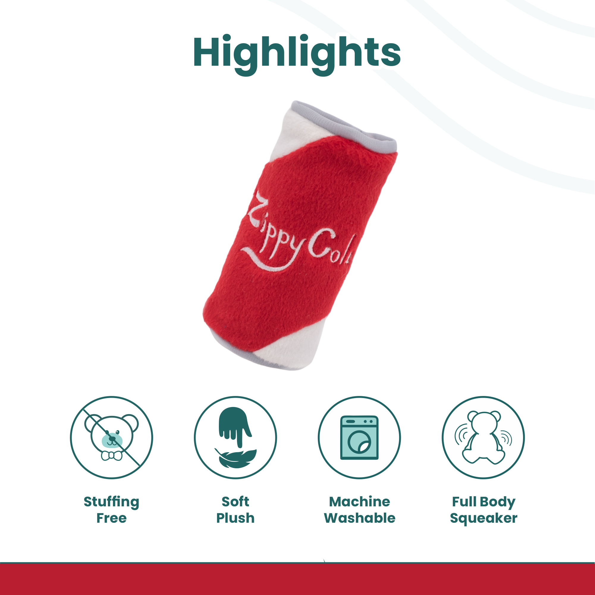 Cola Can Squeaky Toy