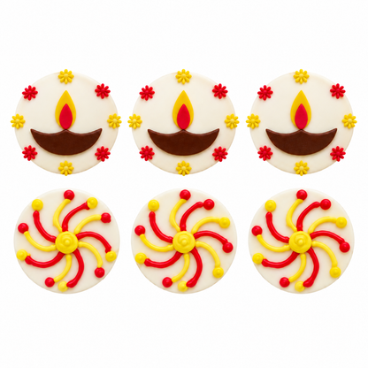 Diya & Rangoli Pupcakes