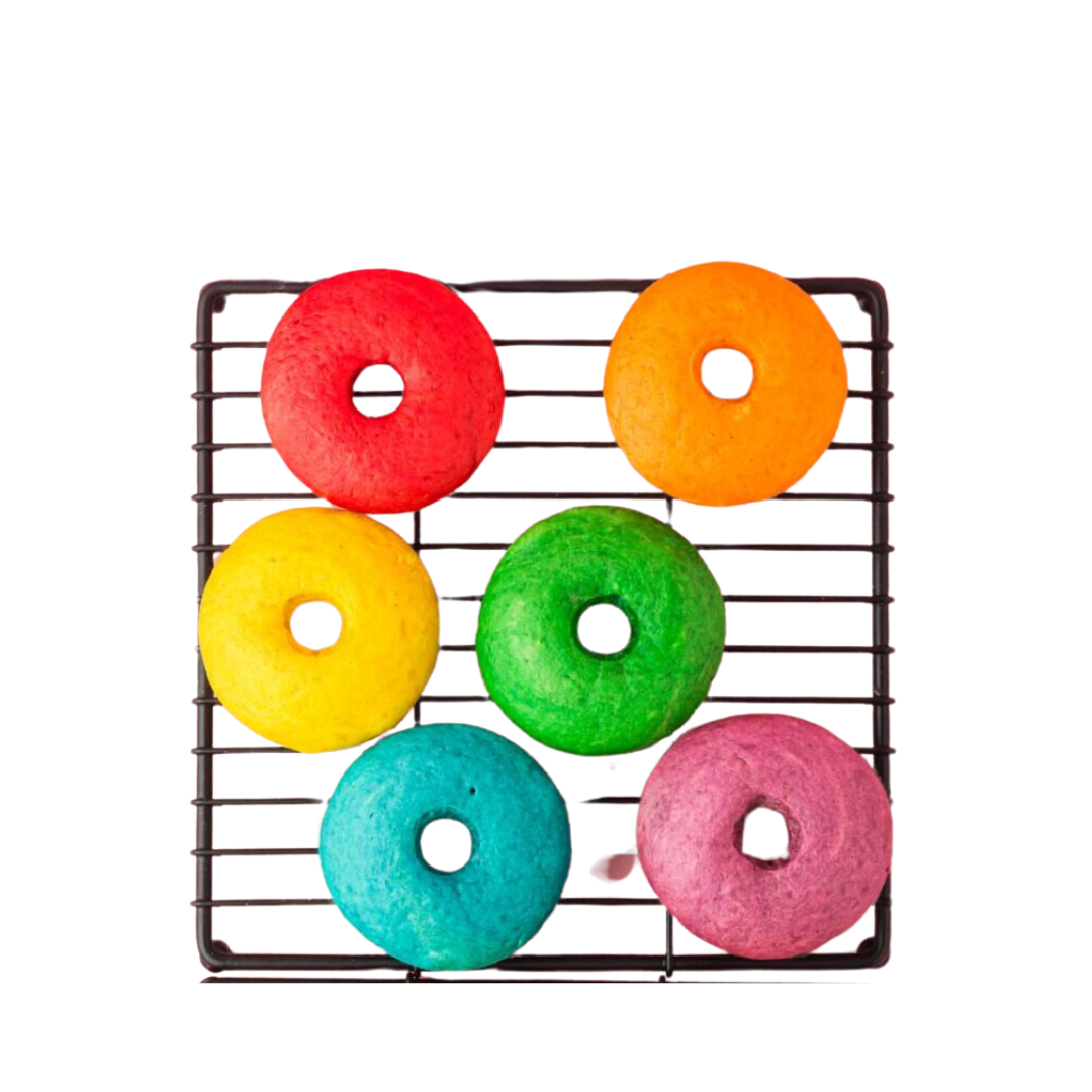 Holi Rainbow Ring Dognuts