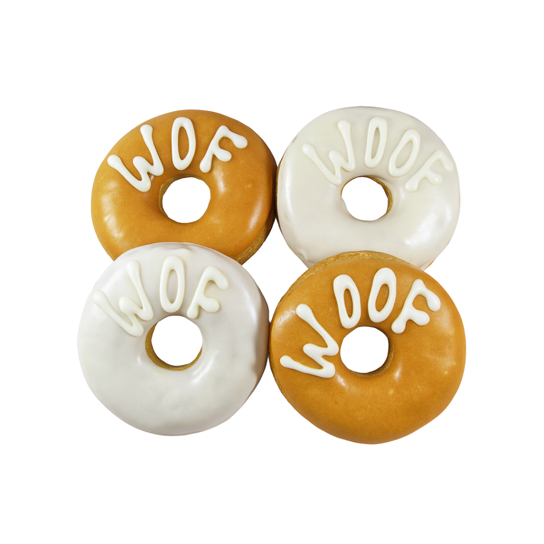 Peanut Butter & Yoghurt Woof Dognuts