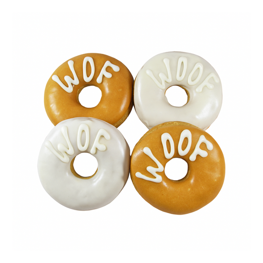Peanut Butter & Yoghurt Woof Dognuts