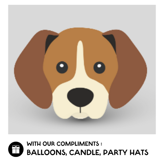 Custom Beagle Dog Cake
